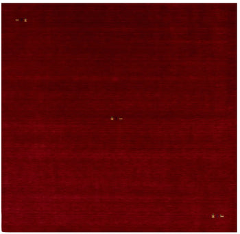 Cherry Red Gabbeh Modern Rug Tribal Square