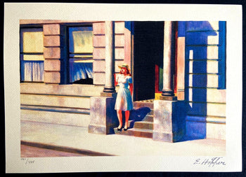 Edward Hopper 'Summer' Lithograph Coa Signed And Stamped 275 Ex
