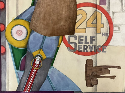 Richard Lindner 24 Hour Self Service Limited Lithograph 139/175 Signed Pop Art