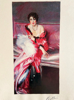 Giovanni Boldini Lithograph Coa Originale Firma