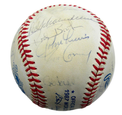 1987 Cardinals Autographed By 25 Rawlings World