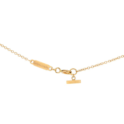 Tiffany & Co. T Smile Pendant Necklace 18K Yellow Gold With Diamonds Mini