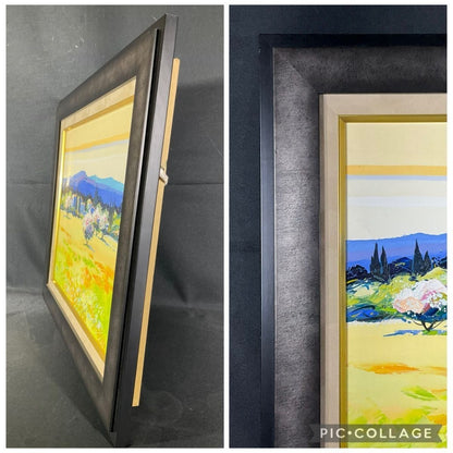 Signed Original Oil Painting France 2005 by Kerfily Les Amandiers