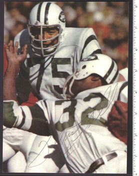 Winston Hill 2020 Hof New York Jets Signed 6X8 Magazine Photo 151752