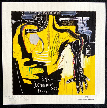 Jean-Michel Basquiat Lithograph Coa Signed Numbered - Jasper Johns