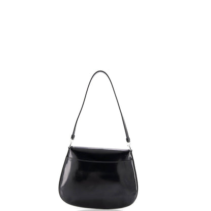 Prada Cleo Flap Shoulder Bag Spazzolato Leather Small