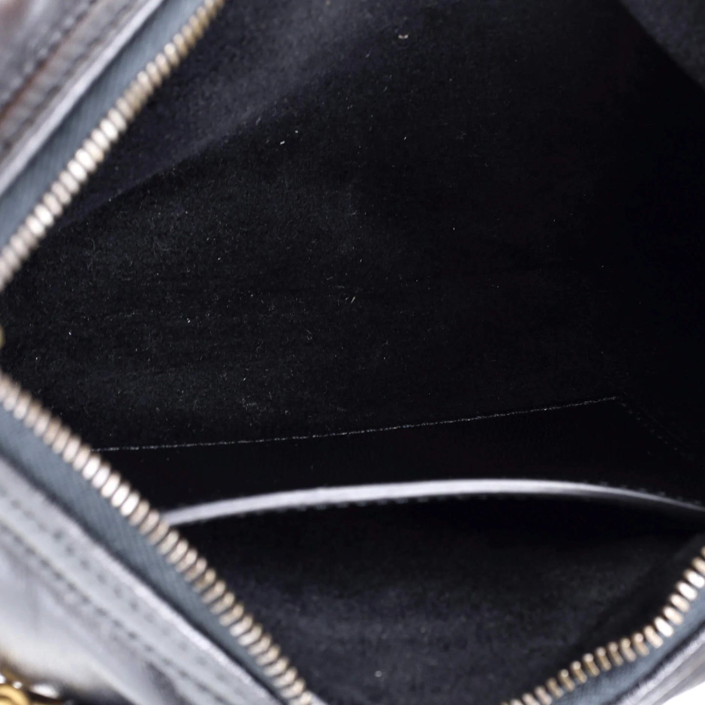 Gucci Gg Marmont Half Moon Chain Shoulder Bag Matelasse Leather Small