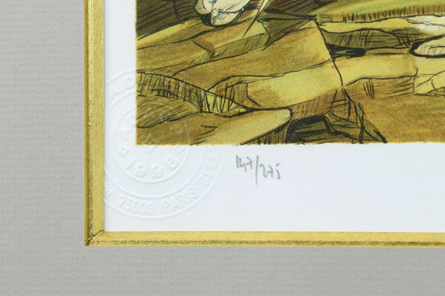 Foujita Baptme De Fleurs Lithograph 1998 Adagp Ed.147/275 Framed