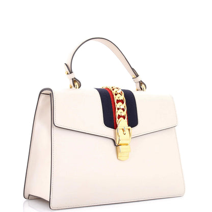 Gucci Sylvie Top Handle Bag Leather Medium