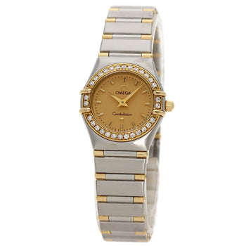 Omega Constellation Mini Bezel Diamond Watches 1367.10 Stainless