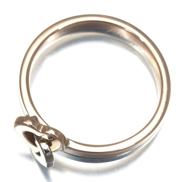 Cartier Ring Double Heart Bicolor Eu50 18K 750 Yellow White Gold