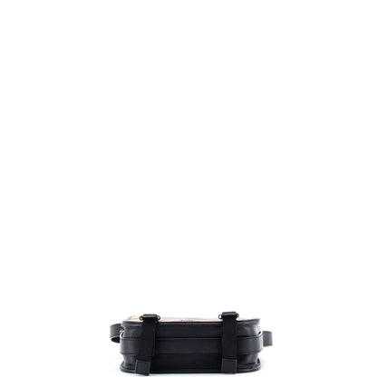 Burberry Double Buckle Flap Messenger Bag Printed Coated Canvas Small