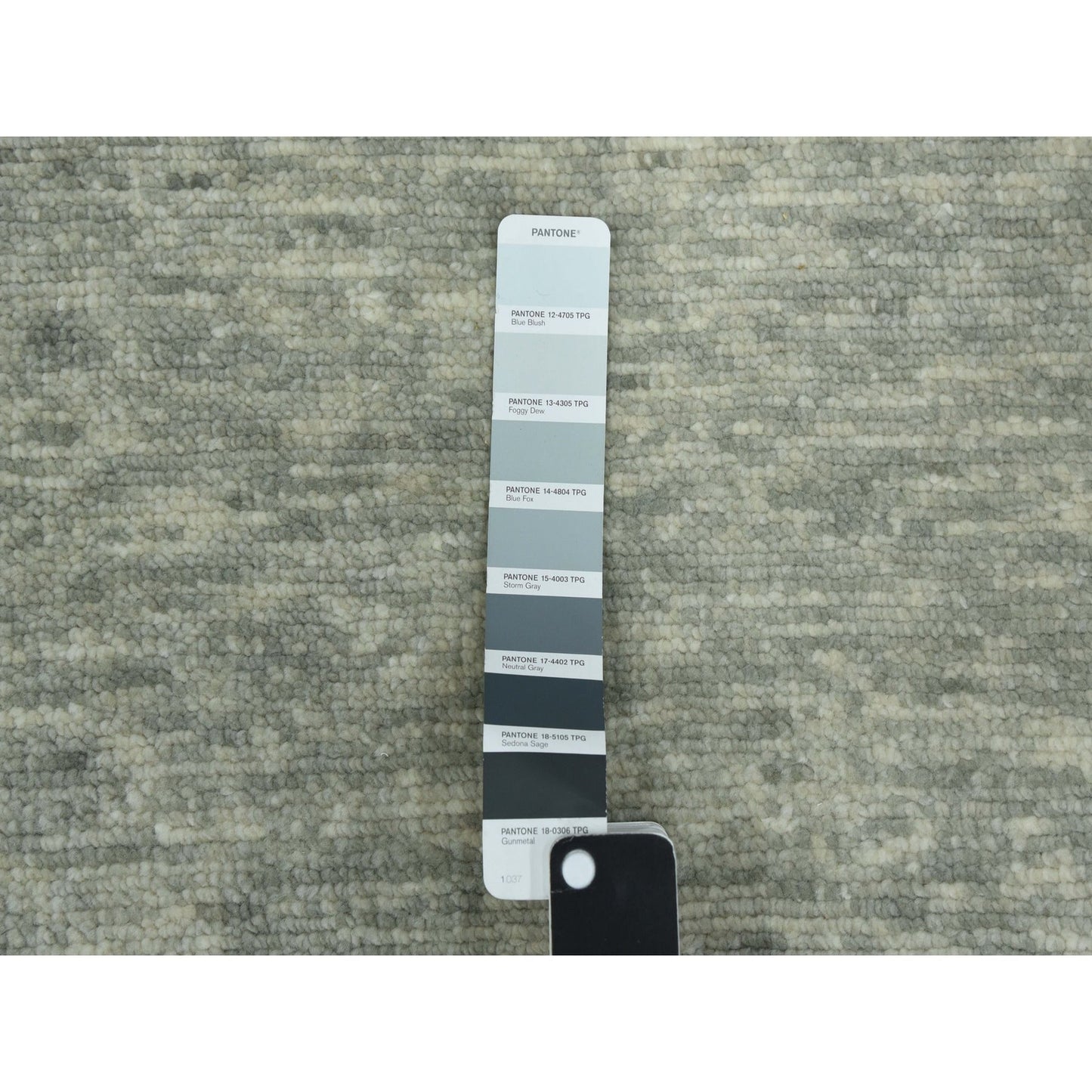 10'X14' Green Wool Hand Knotted Geometric Art Deco Collection Rug