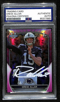 Drew Allar Penn State Signed 2022 Bowman U Pink