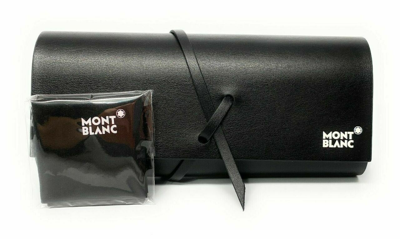 MONT BLANC MB0013S 001 Black Men's Authentic Sunglasses 56 mm