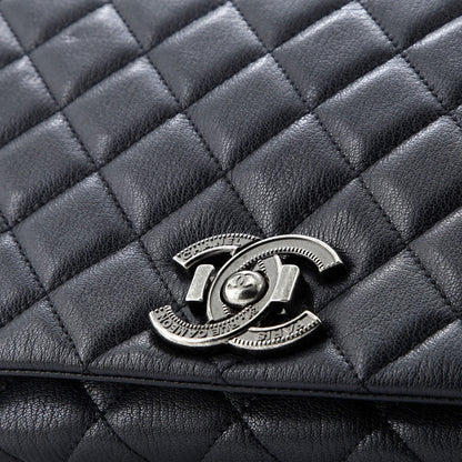 Chanel City Rock Flap Bag Quilted Goatskin Large
