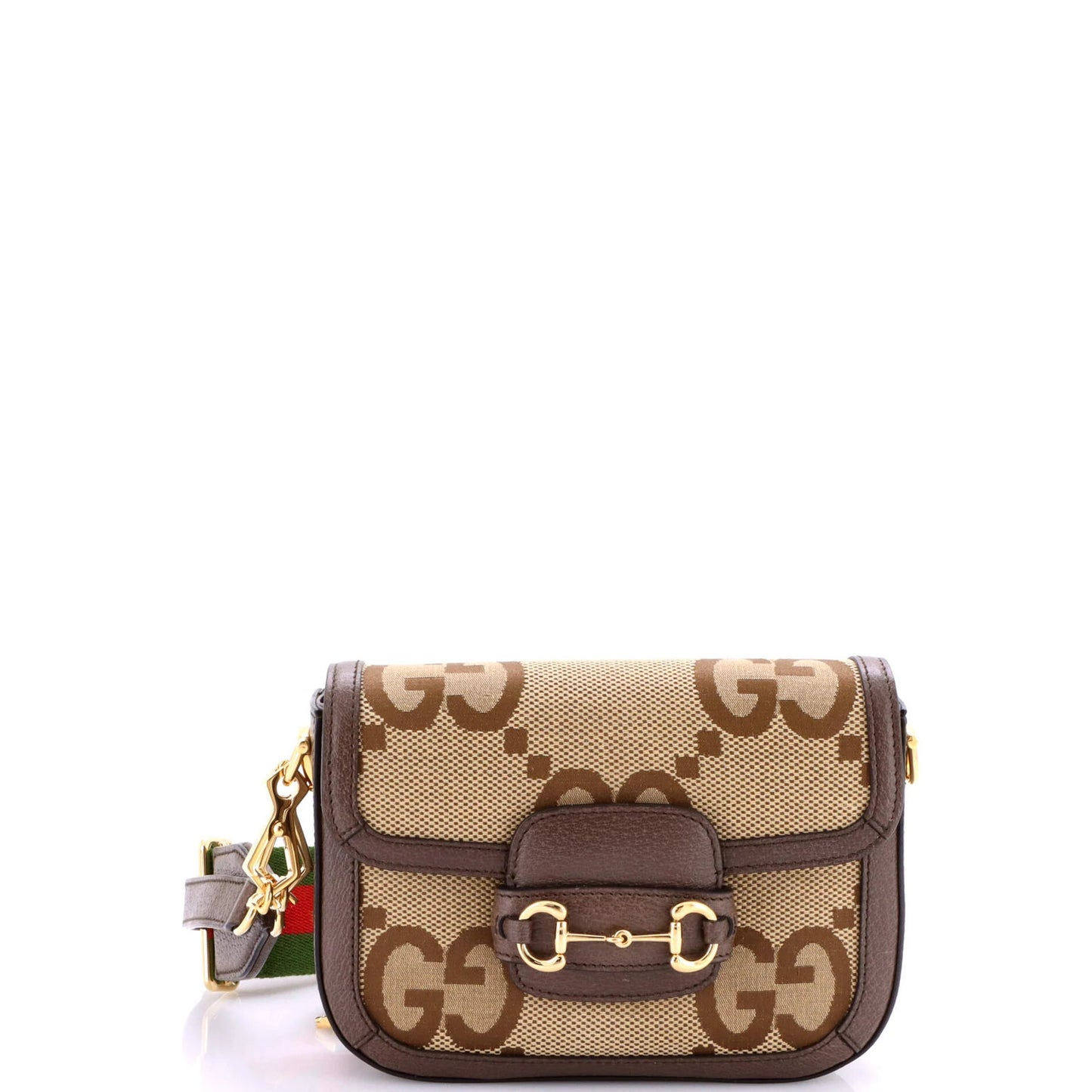 Gucci Horsebit 1955 Shoulder Bag Jumbo Gg Canvas Mini