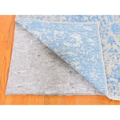 5'10"X9' Jacquard Broken Cypress Tree Design Silken Thick And Plush Rug