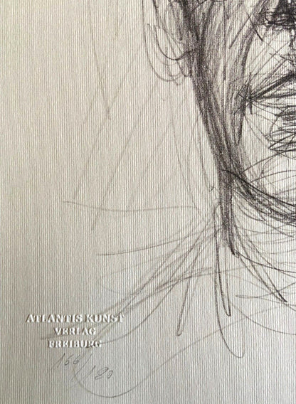 Alberto Giacometti Lithograph Coa Numbered Stamped