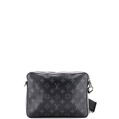 Louis Vuitton Trio Messenger Bag Reverse Monogram Eclipse Canvas