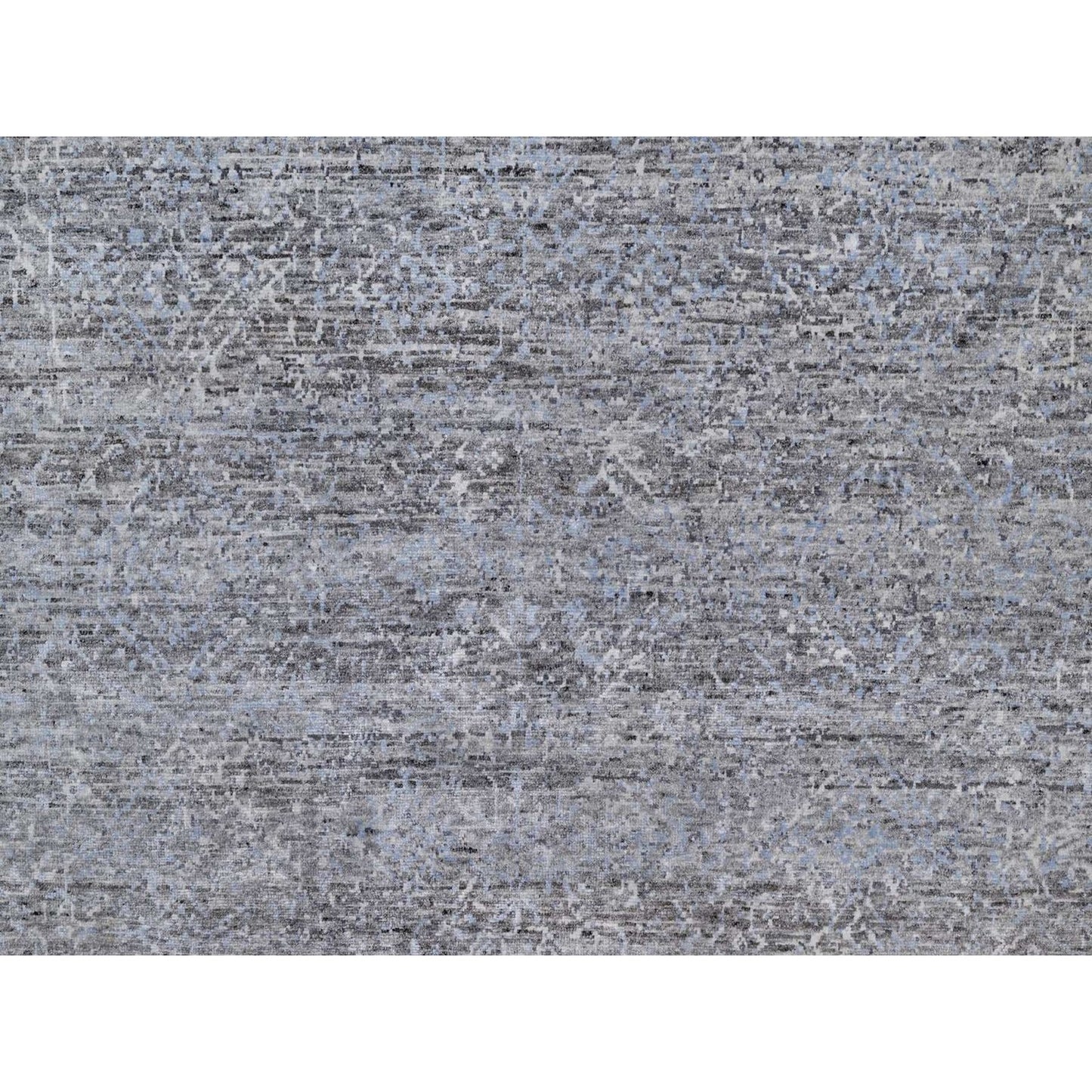 8'X10' Dove Gray Wool Rug Tone On Tone Design Modern Hand Knotted Oriental