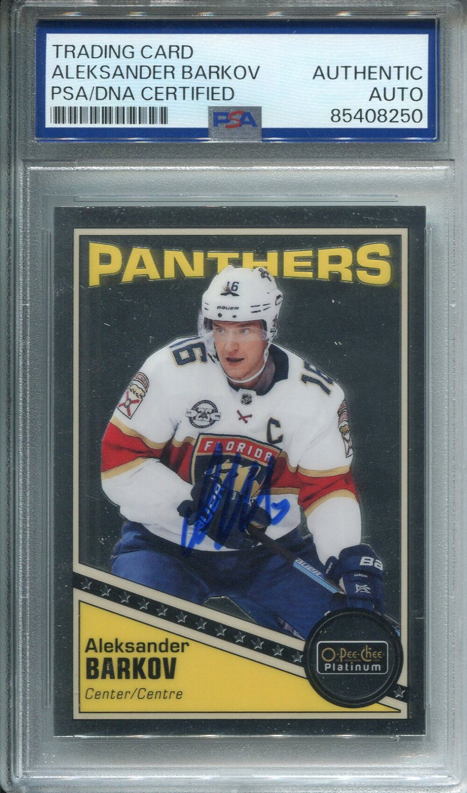 Aleksander Barkov Autographed Upper Deck Card Psa Authentic Auto