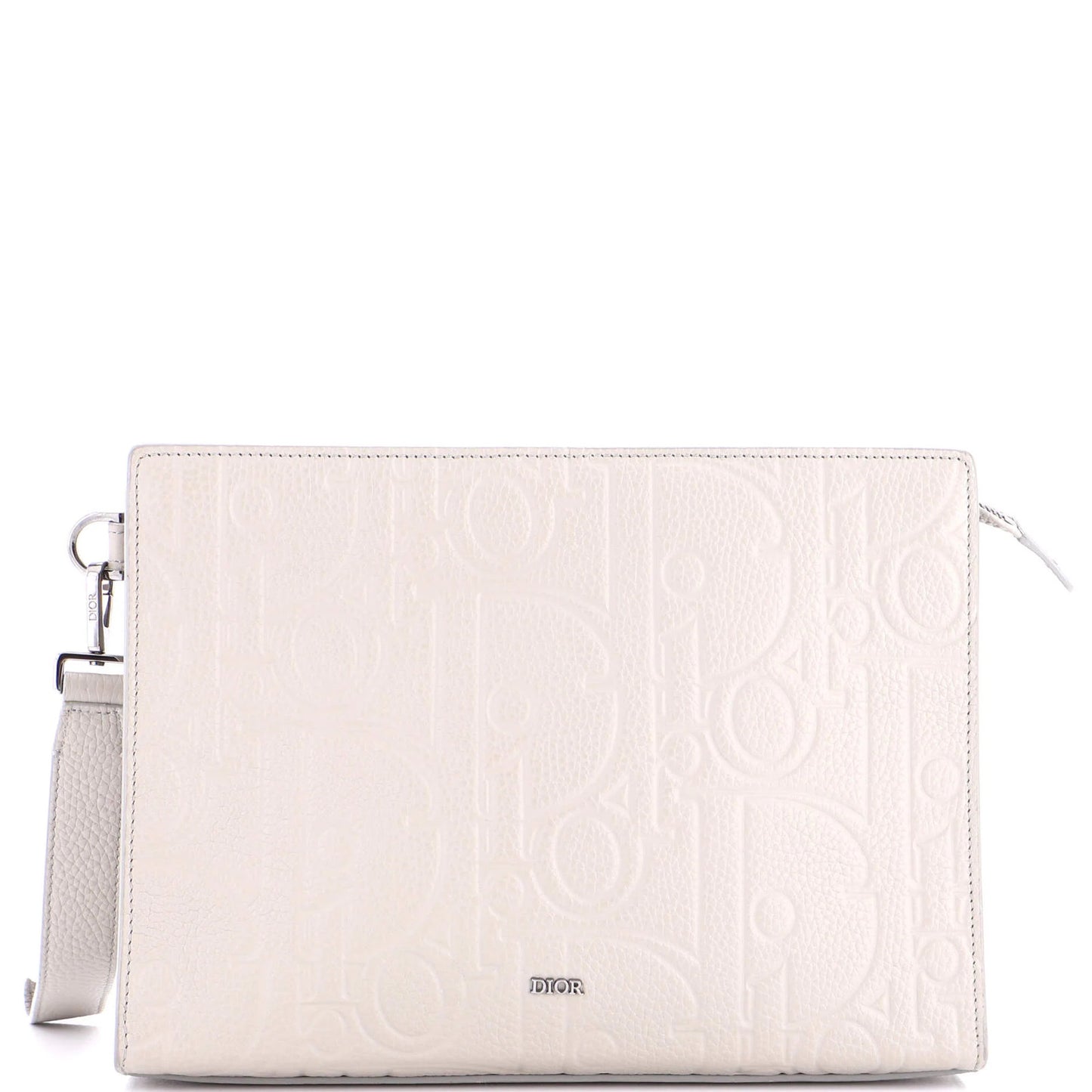 Christian Dior A5 Triangle Wristlet Pouch Gravity Leather