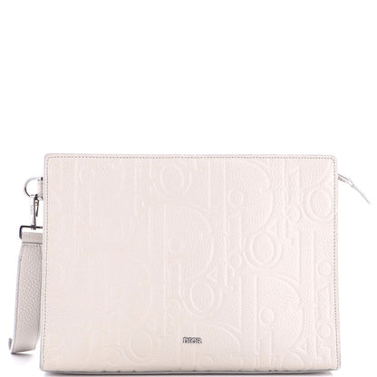 Christian Dior A5 Triangle Wristlet Pouch Gravity Leather