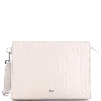 Christian Dior A5 Triangle Wristlet Pouch Gravity Leather