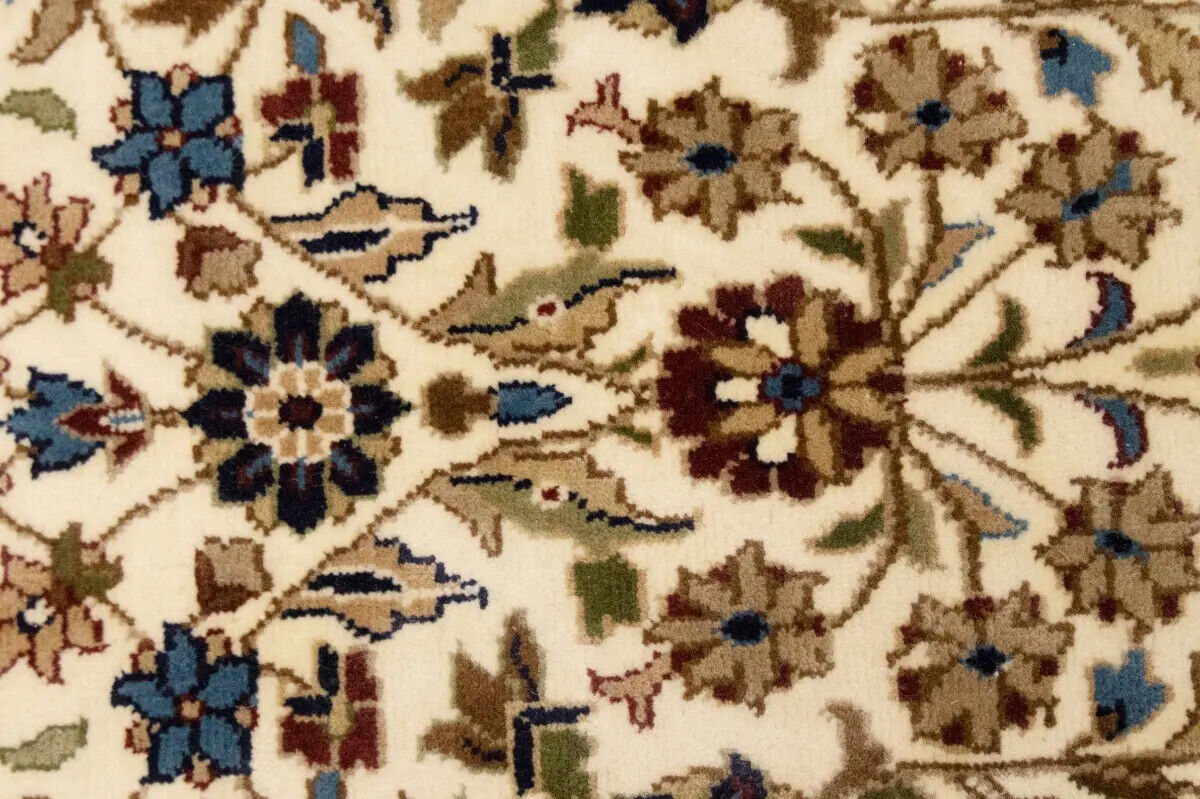 Rare Handmade Kirman Floral Design Rug Oriental