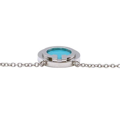 Tiffany & Co. T Circle Necklace With Turquoise