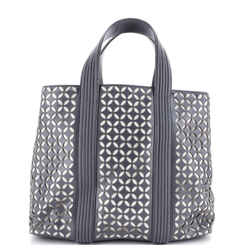 Alaia Side Snap Tote Laser Cut Leather