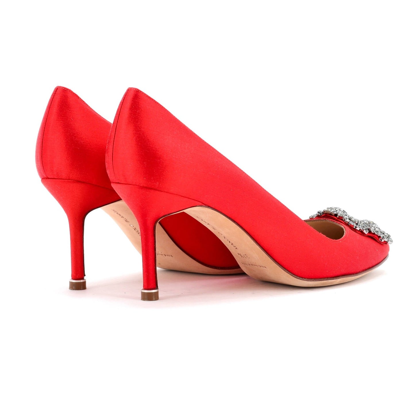 Manolo Blahnik Women'S Hangisi Pumps Satin 90