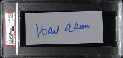 Hank Aaron Hof Signed/Autographed 6X2.5 Cut Card