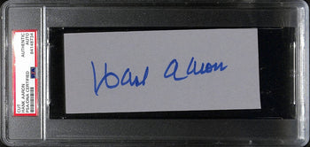 Hank Aaron Hof Signed/Autographed 6X2.5 Cut Card