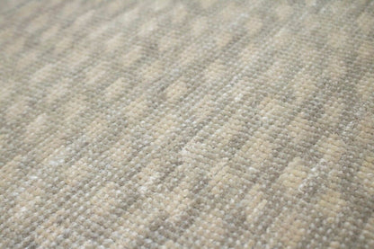 5X8 Ft Handmade Wool Area Rug Muted Beige Vintage