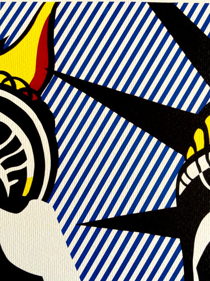 Roy Lichtenstein Lithograph Coa Signed Numbered