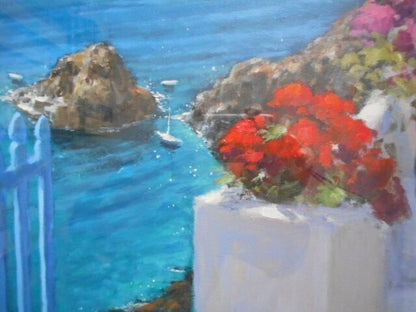 American Art Framed Oil on Canvas Large Signed Marko Mavrovich Original