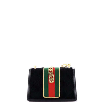Small Gucci Sylvie Shoulder Bag GG Velvet