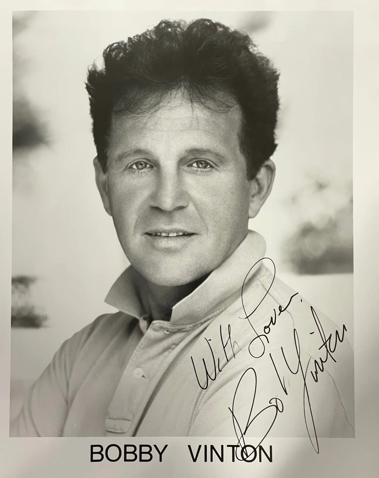Bobby Vinton Autographed 8X10 Celebrity Photo