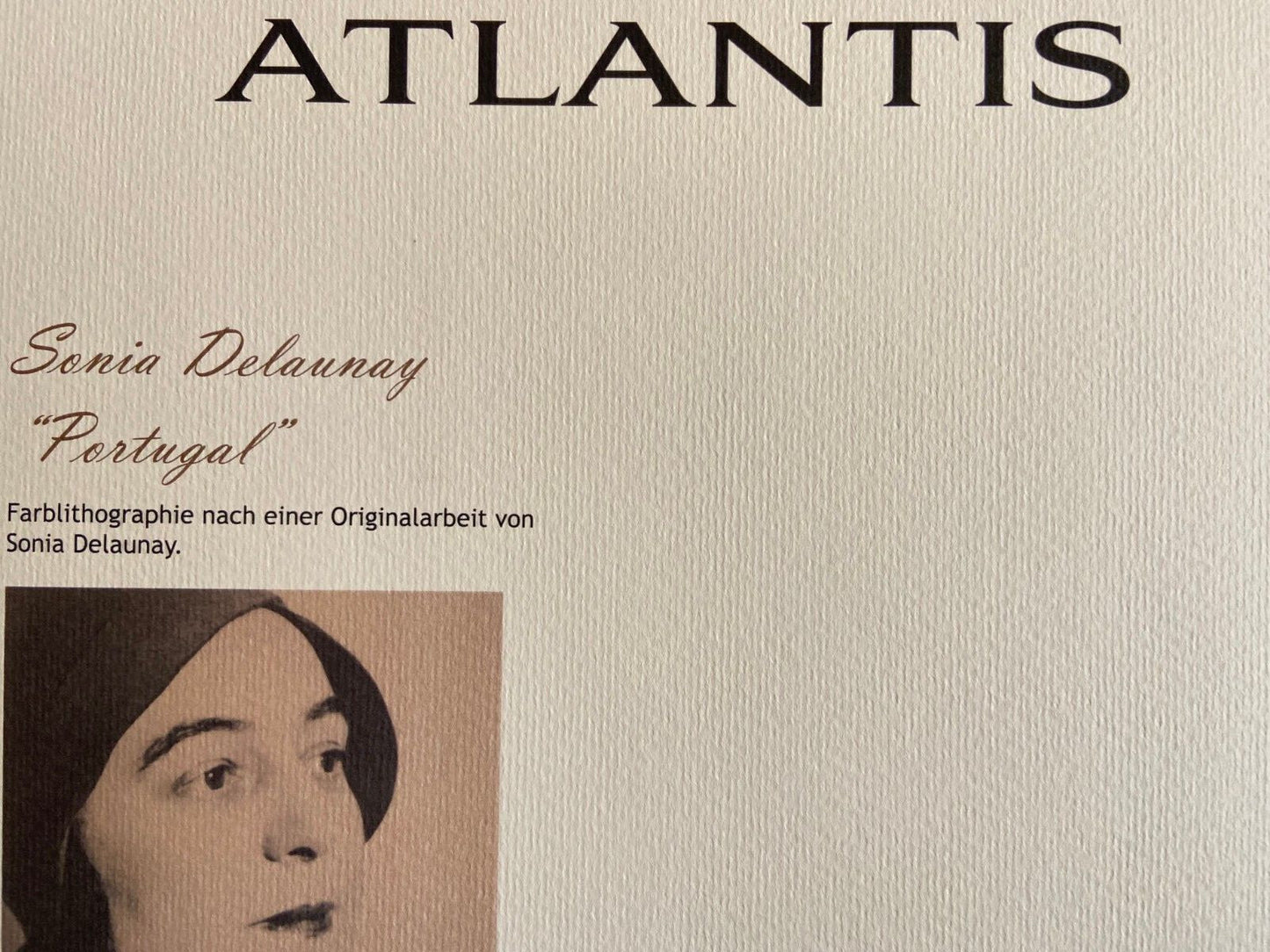 Sonia Delaunay Lithograph, Coa Signed Op Numbered Certified