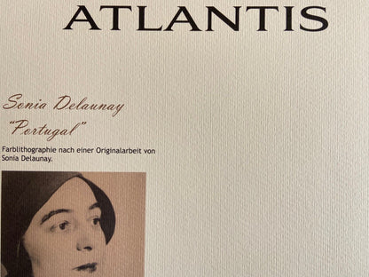 Sonia Delaunay Lithograph, Coa Signed Op Numbered Certified