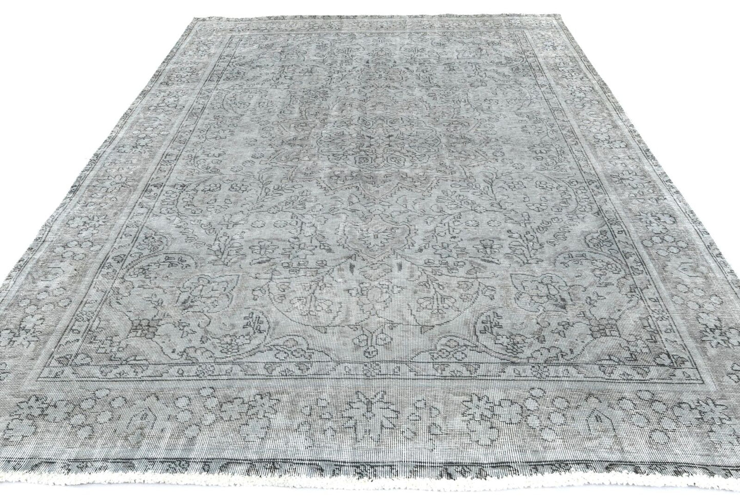 6'7X9 ft Antique Overdyed Distressed Vintage