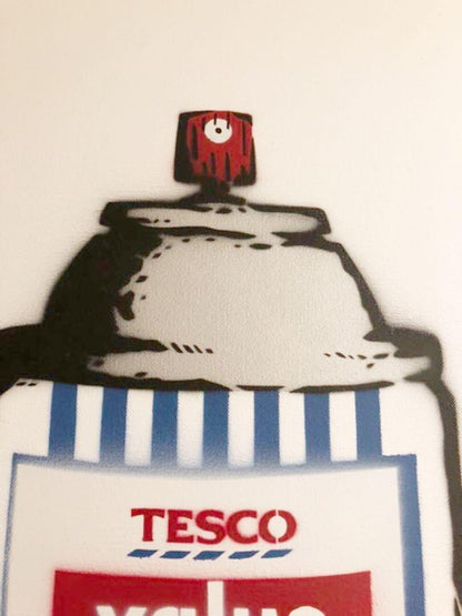 Rene Gagnon Oversize Painting Stencil Spray On Canvas Homage To Andy Warhol