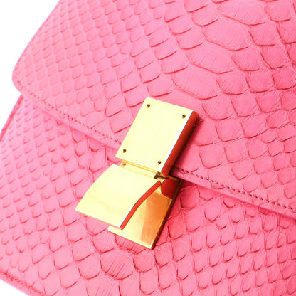 Celine Classic Box Bag Python Medium