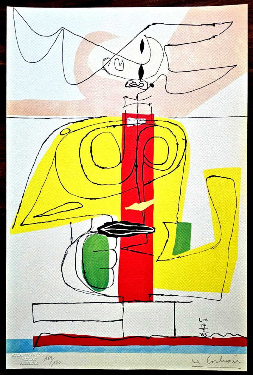 Le Corbusier Lithograph Coa Cachet Certified/Numbered A Hand