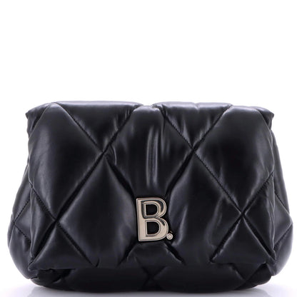 Balenciaga Touch Clutch Quilted Puffy Leather Medium