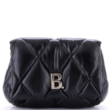 Balenciaga Touch Clutch Quilted Puffy Leather Medium