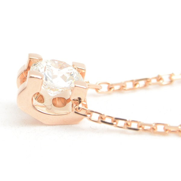 Cartier C De Cartier Diamond Necklace 0.23Ct Pink Gold 750Pg