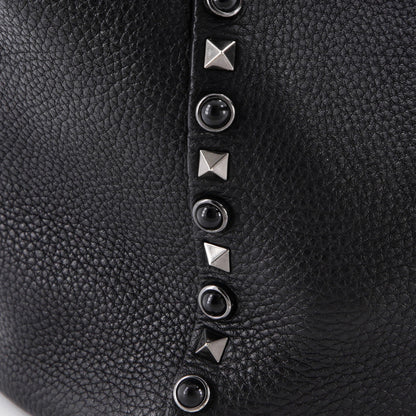 Valentino Garavani Rolling Rockstud Tote Leather With Cabochons Medium